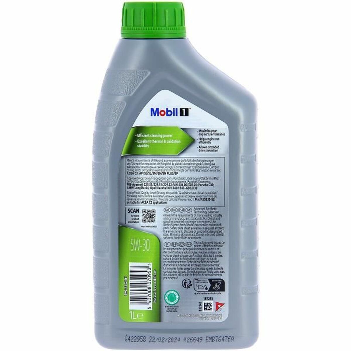 Car Motor Oil Mobil 5W30 ESP 5W30 1 L-1