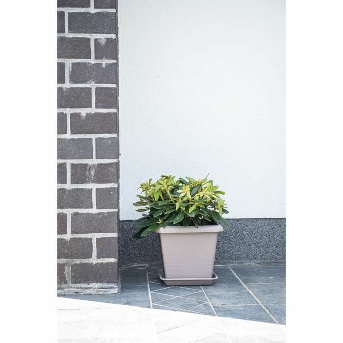 Plant pot Garden ID Taupe Squared 40 x 35 cm-1