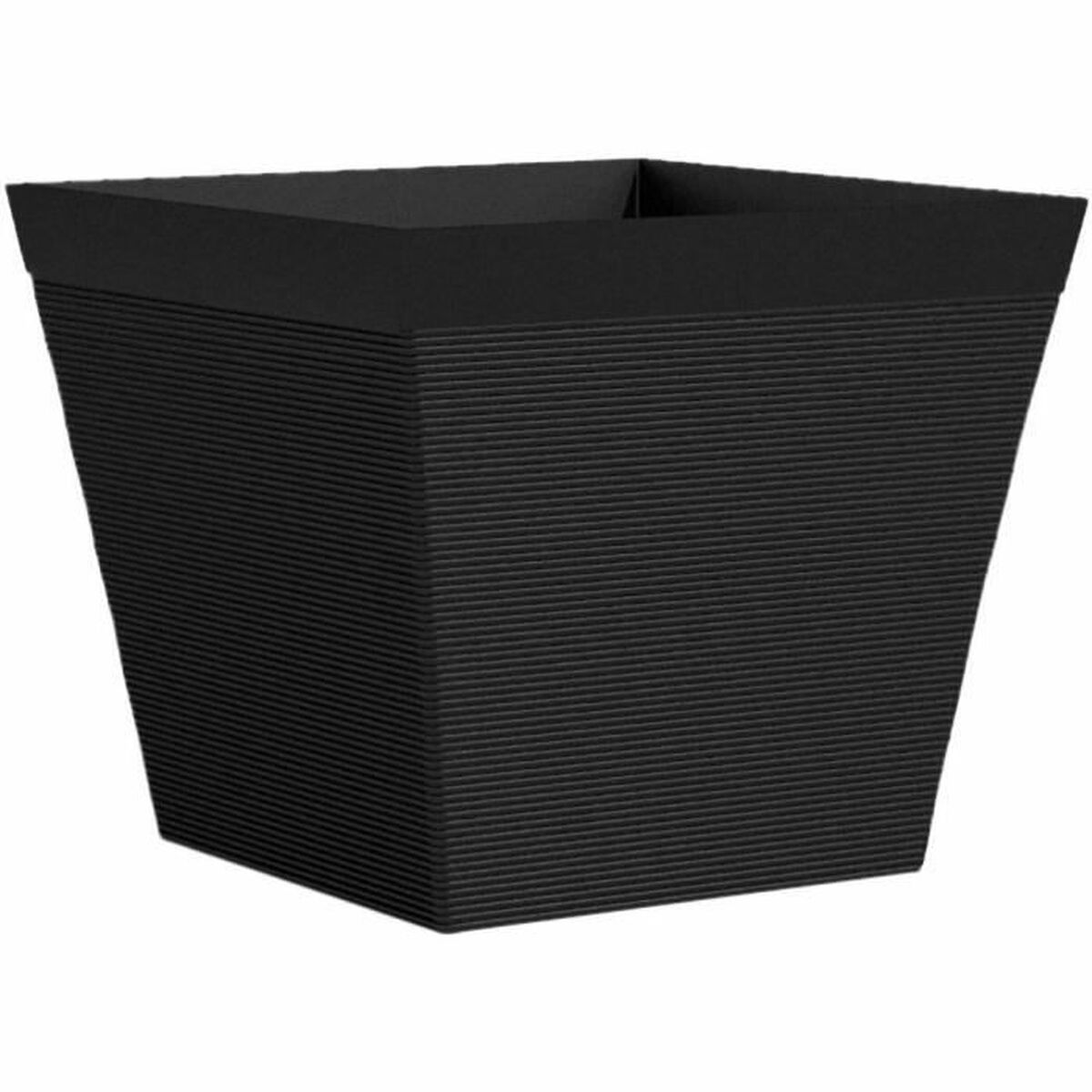 Plant pot Garden ID Black Squared 29 x 26 cm-0