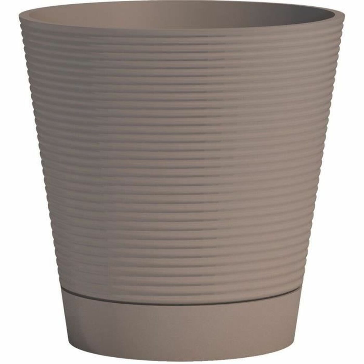 Self-watering flowerpot Garden ID Taupe 40 cm-0
