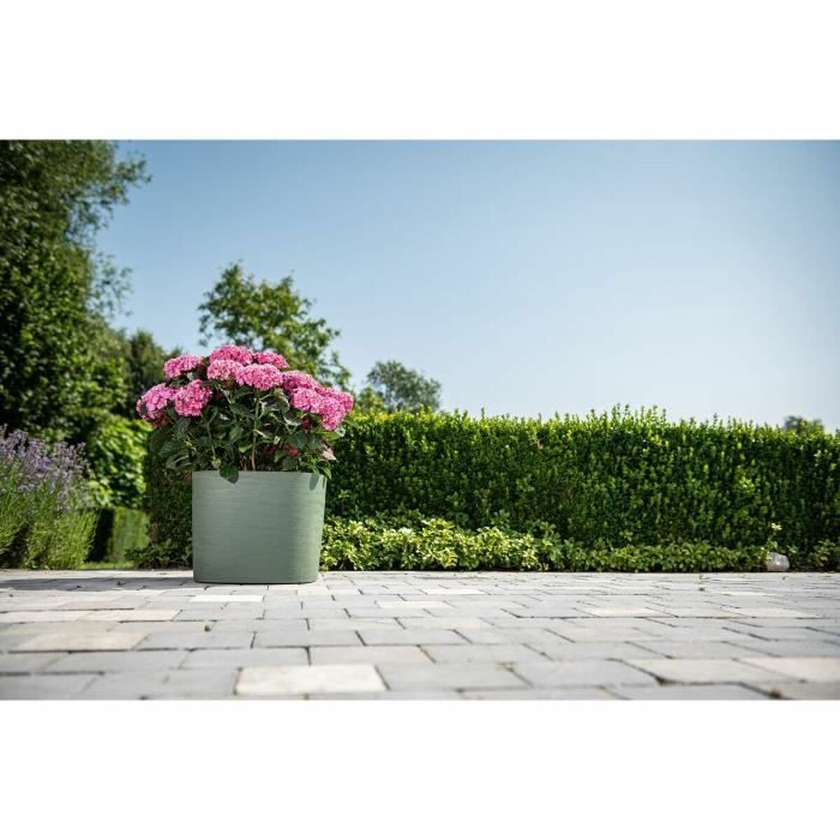 Self-watering flowerpot Garden ID Light Green 25 x 25 cm-1