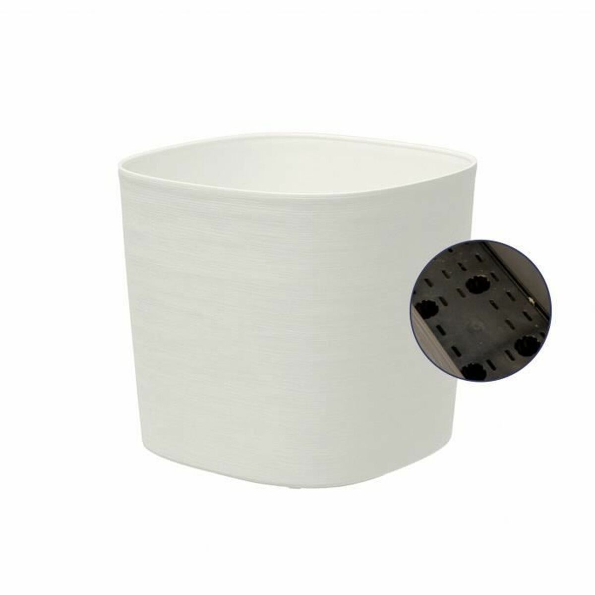 Self-watering flowerpot Garden ID White 40 x 40 cm-3