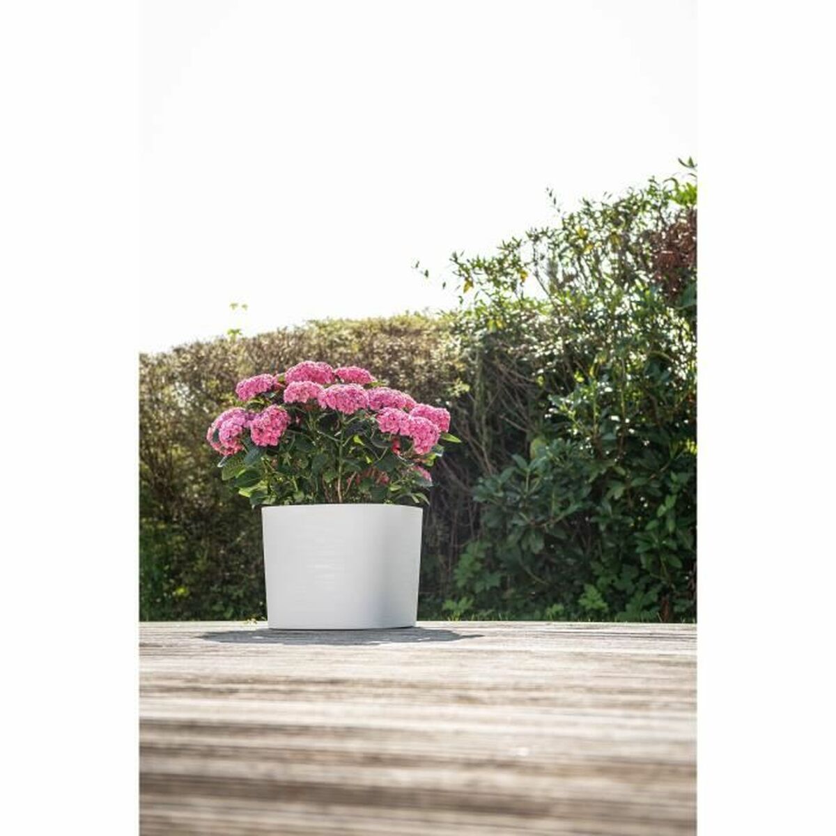 Self-watering flowerpot Garden ID White 40 x 40 cm-2
