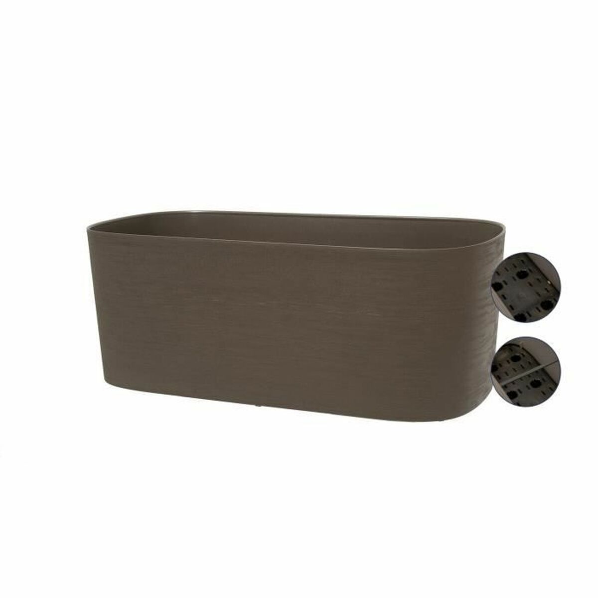 Self-watering planter Garden ID Taupe 50 x 17 cm-1