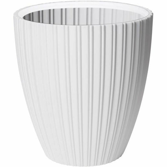 Plant pot Garden ID Fancy White Polyethylene 40 x 42 cm-0