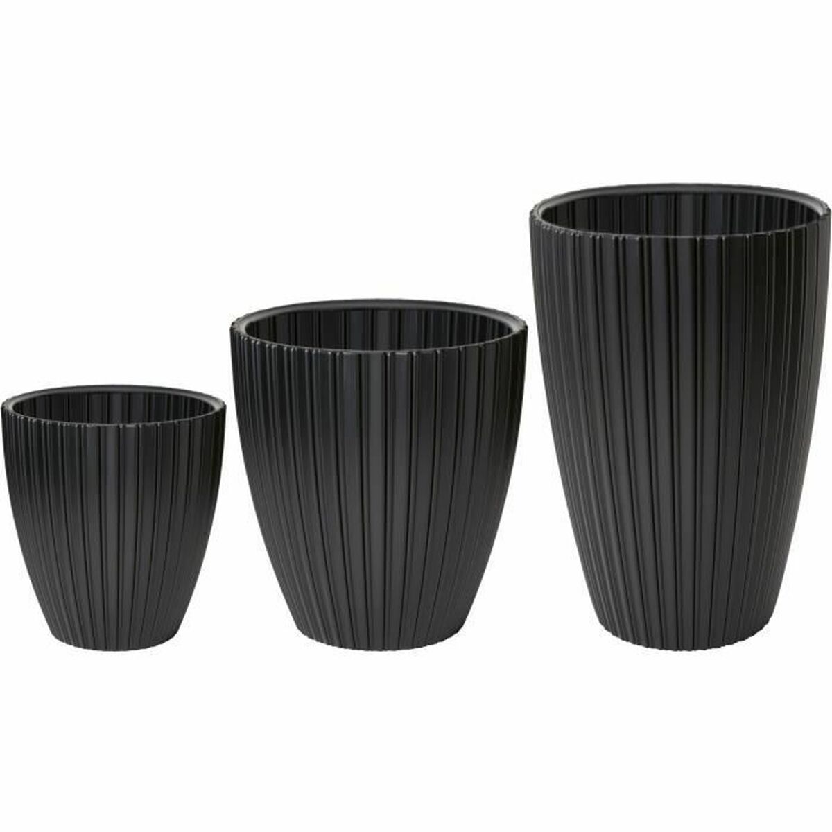 Plant pot Garden ID Fancy Black Polyethylene 40 x 42 cm-1