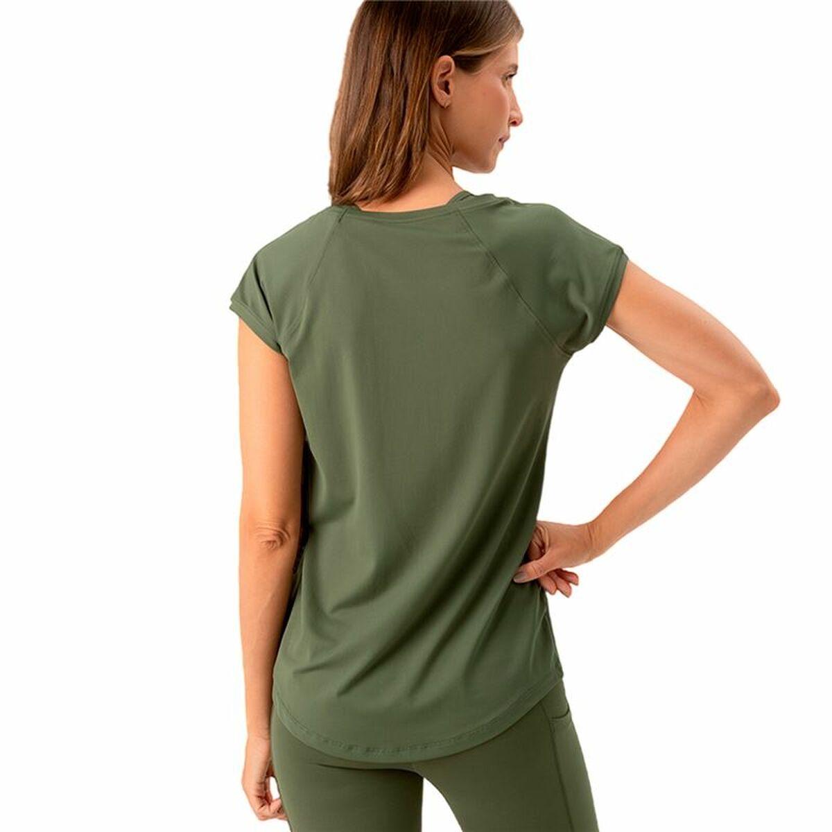 Tank Top Women Ditchil Ditchill T-Shirt Ease Green Olive (S)-4