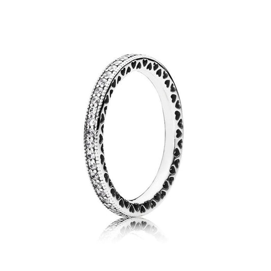 Ladies' Ring Pandora SPARKLE & HEARTS - RING - SIZE 50-0