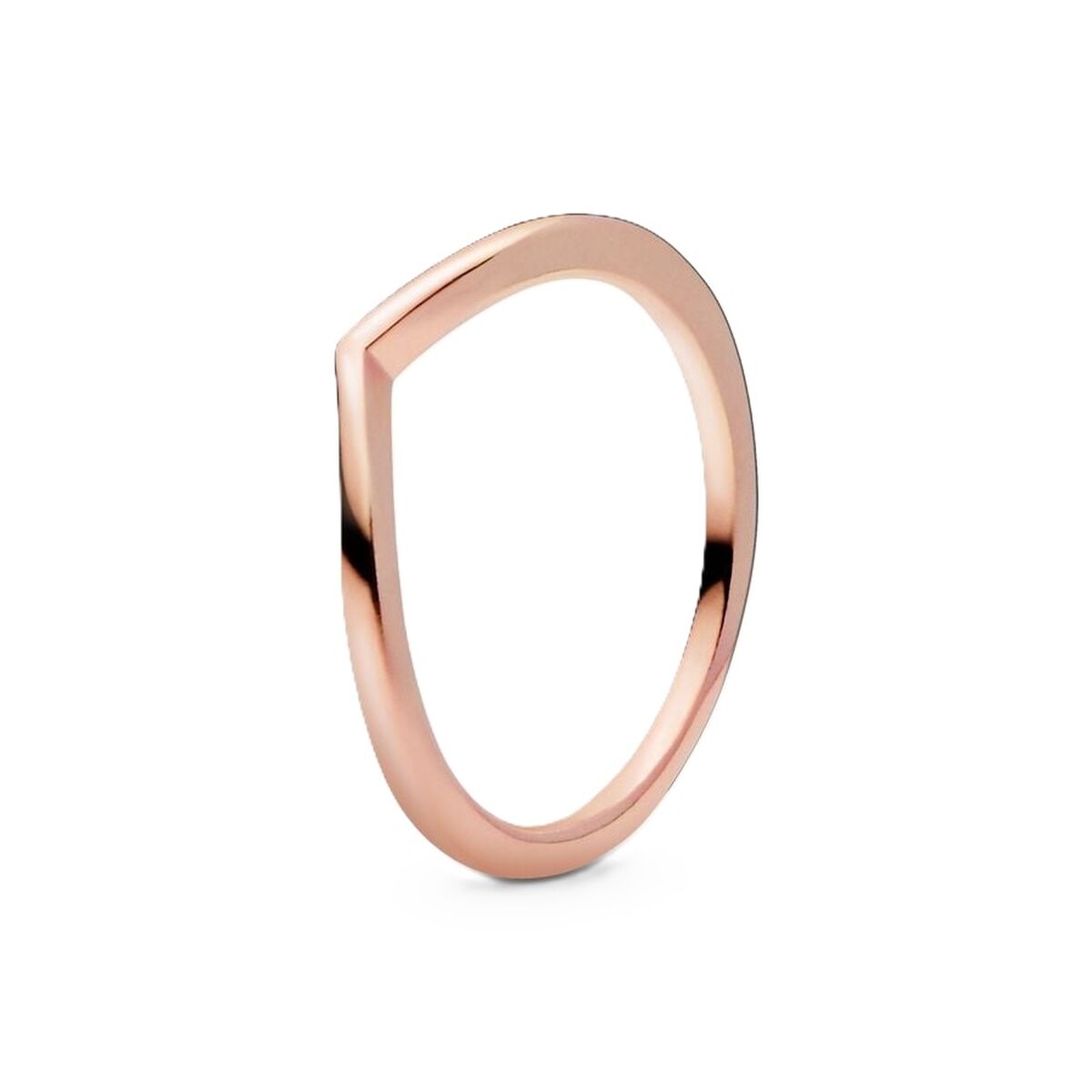 Ladies' Ring Pandora WISHBONE 14K ROSE GOLD-PLATED - RING - SIZE 50-0
