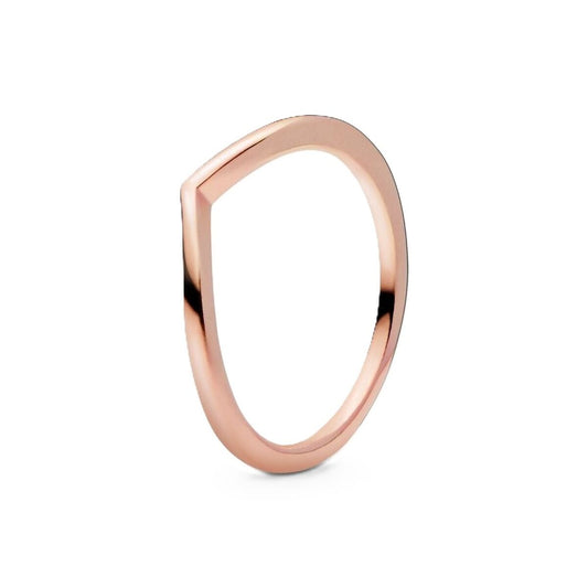 Ladies' Ring Pandora WISHBONE 14K ROSE GOLD-PLATED - RING - SIZE 48-0
