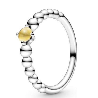 Ladies' Ring Pandora YELLOW STONE - RING - SIZE 50-0
