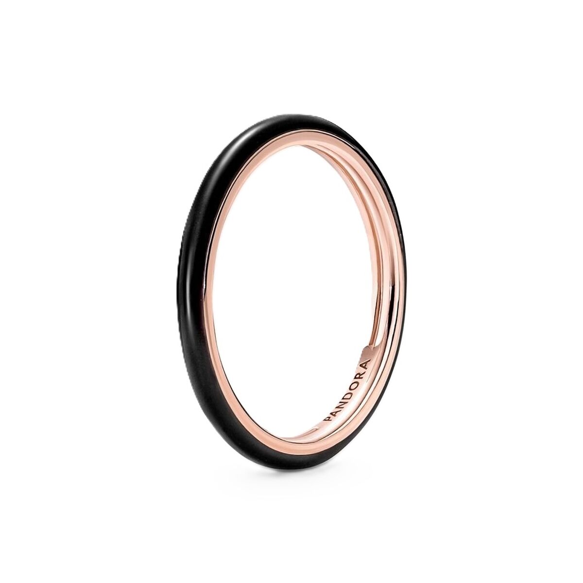 Ladies' Ring Pandora BLACK ENAMEL - RING - SIZE 50-0