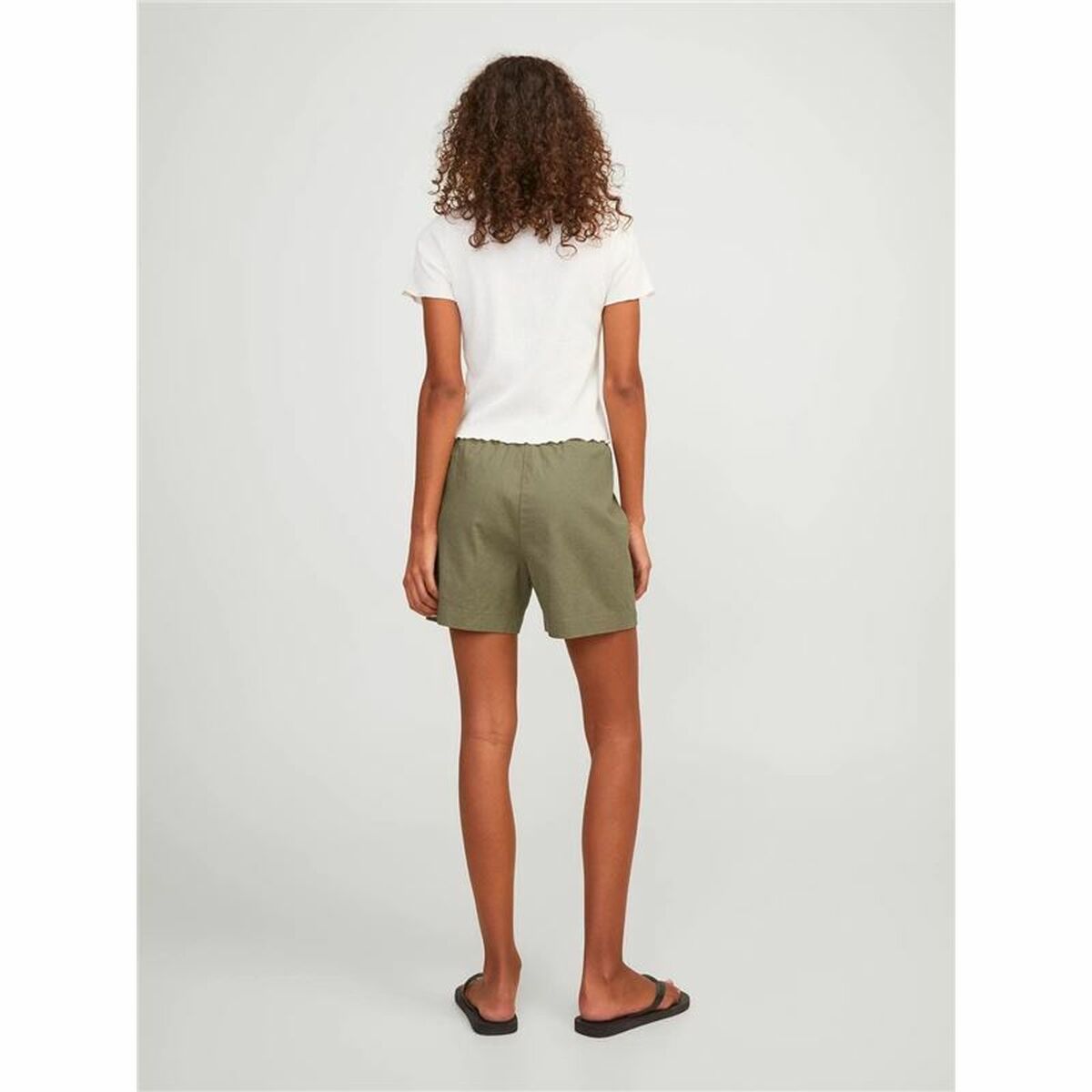 Sports Shorts for Women Jack & Jones Green Linen-3