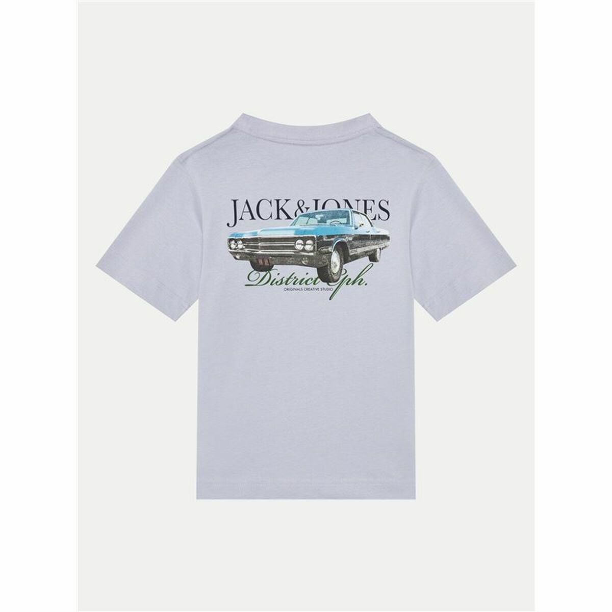 Child's Short Sleeve T-Shirt Jack & Jones Jorboston Photo w Neck Indigo-3