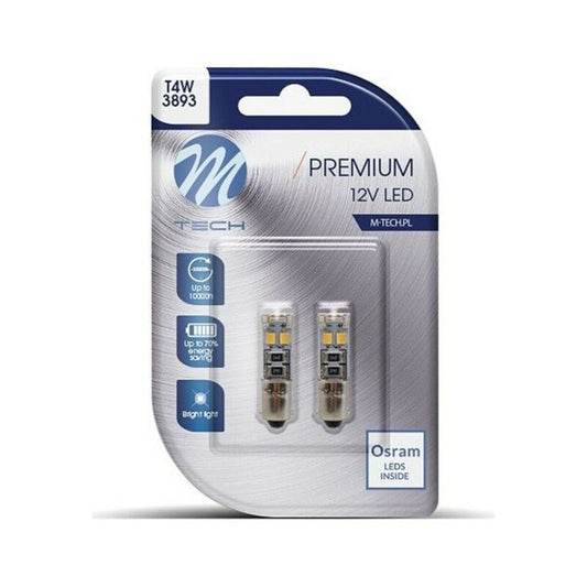 Car Bulb M-Tech MT-LB315W 12 V LED T4W-0