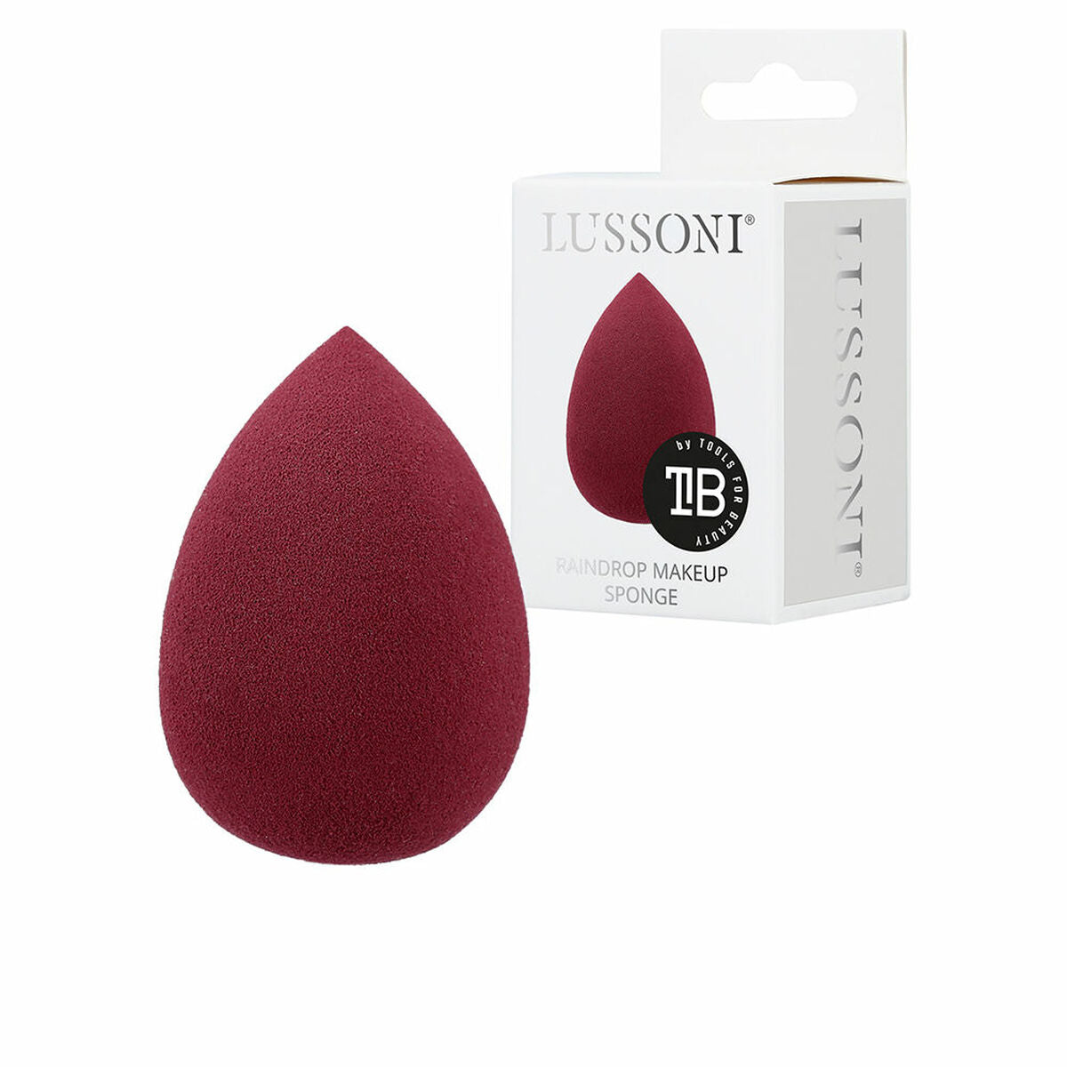 Make-up Sponge Lussoni Raindrop Maroon (1 Unit)-0
