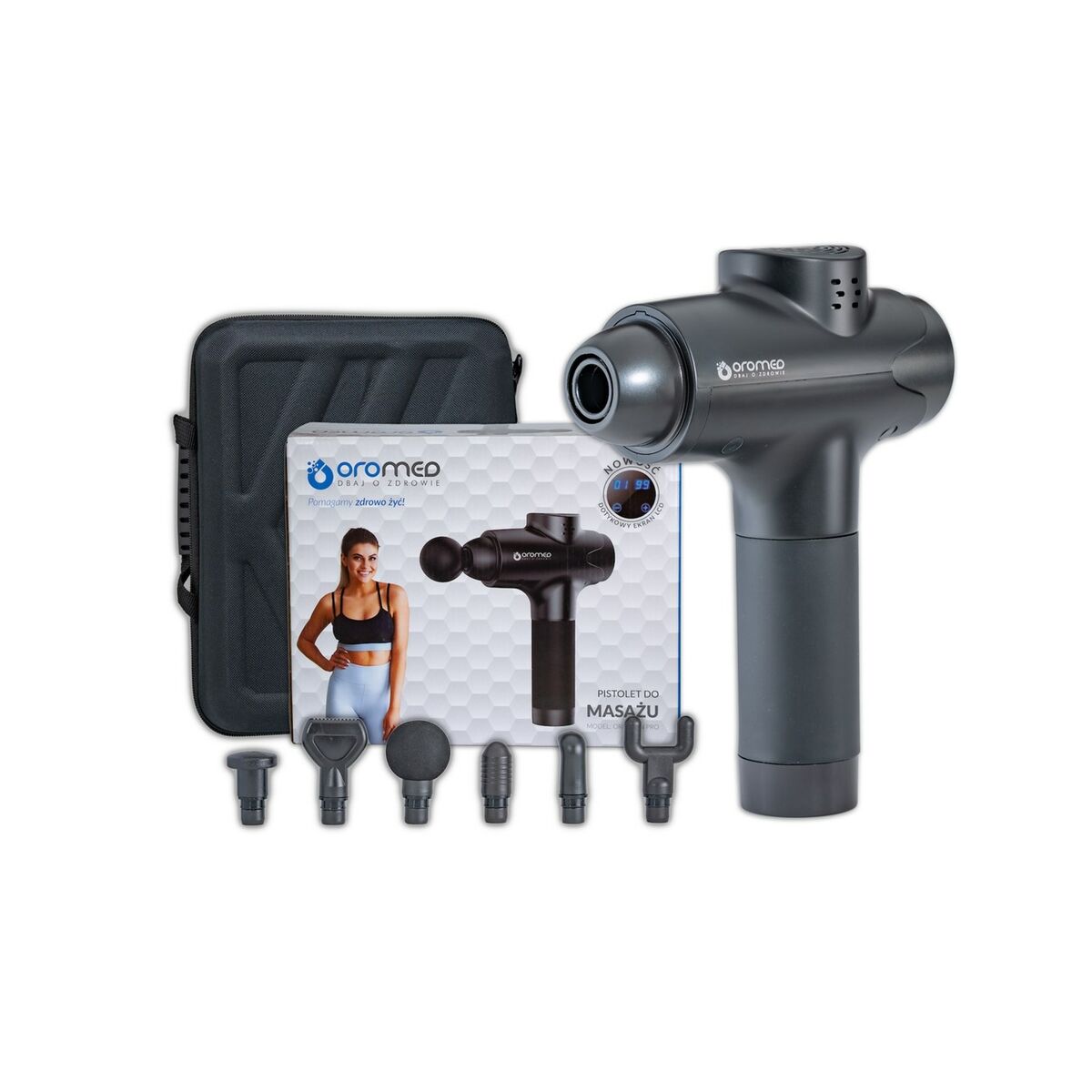 Massage Gun for Relaxation and Muscle Recovery Oromed ORO-GUN PRO BLACK 20 W Black-11