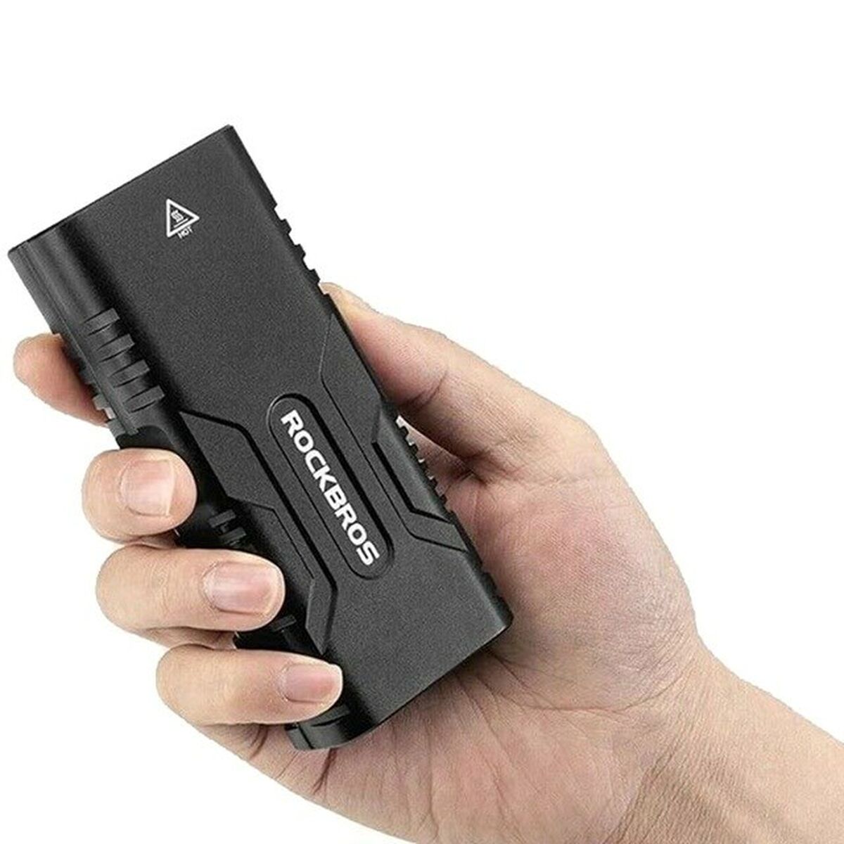 LED Bicycle Torch Rockbros Luz de bicicleta con función de powerbank-5