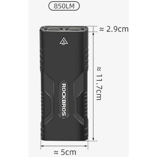 LED Bicycle Torch Rockbros Luz de bicicleta con función de powerbank-1
