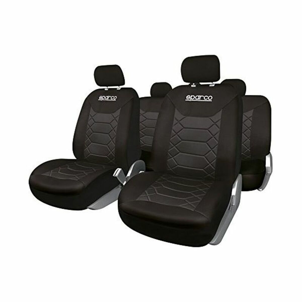 Car Seat Covers Sparco Black (11 pcs)-0
