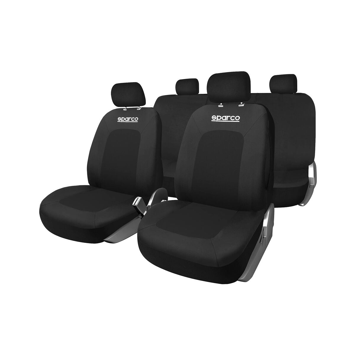 Car Seat Covers Sparco Sport Black-0