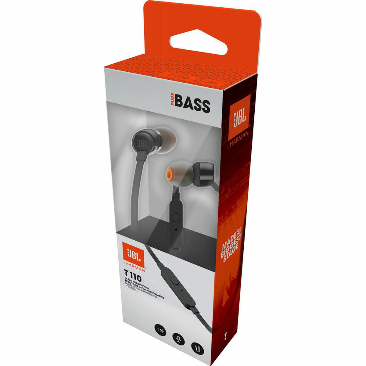 In ear headphones JBL T110 Black-1