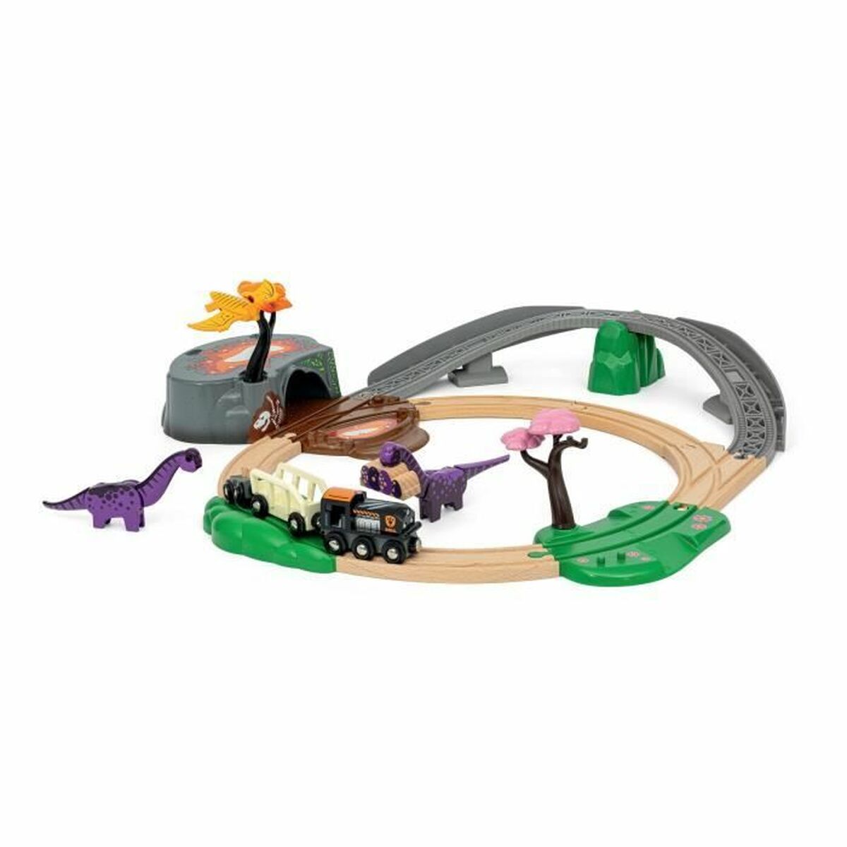 Train with Circuit Brio Aventure Dinosaure-2