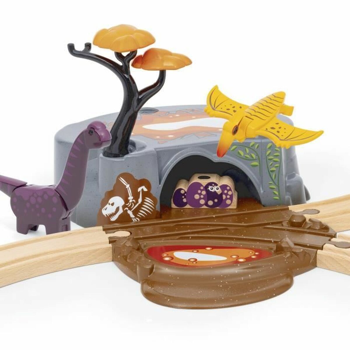 Train with Circuit Brio Aventure Dinosaure-1