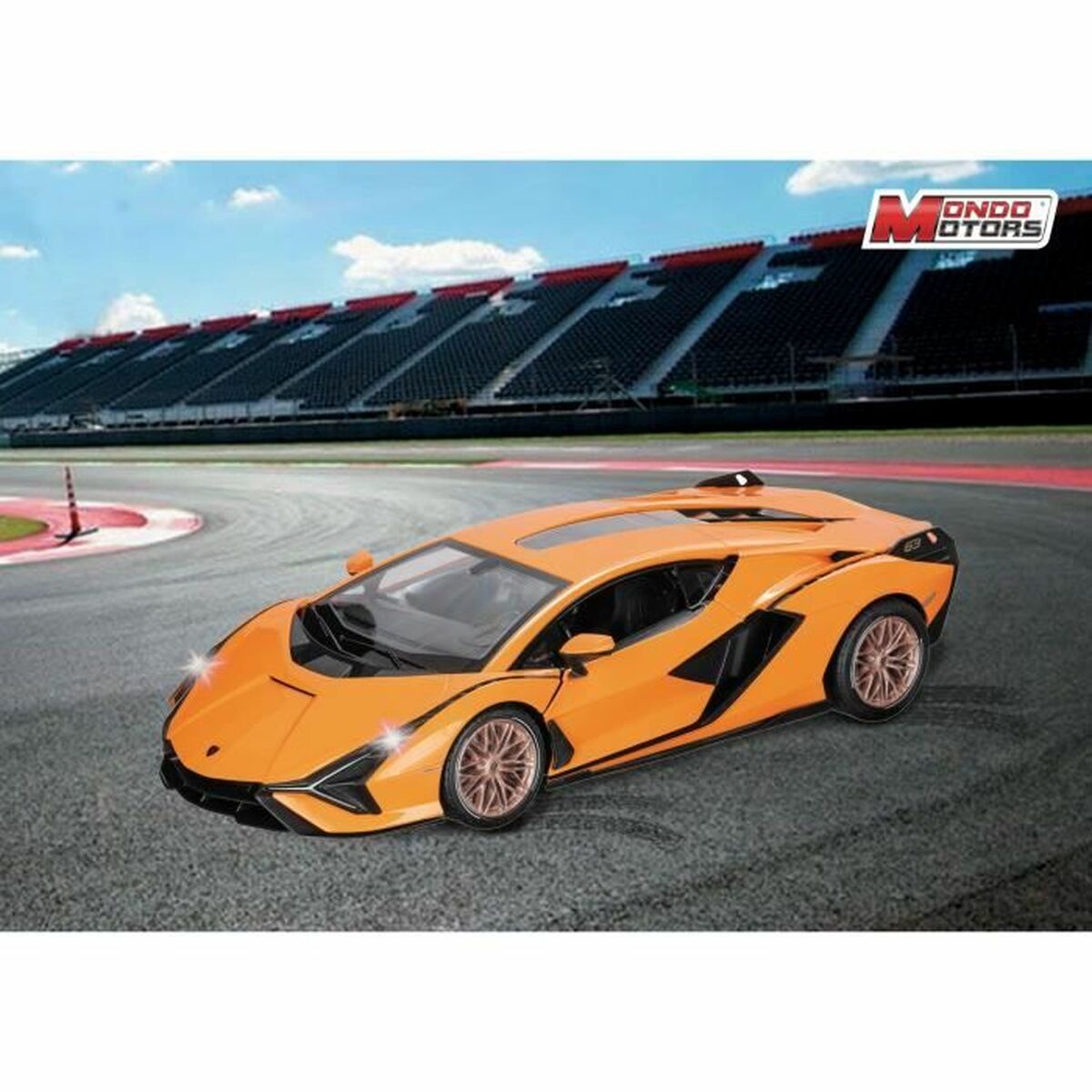 Remote-Controlled Car Mondo Orange Multicolour-2