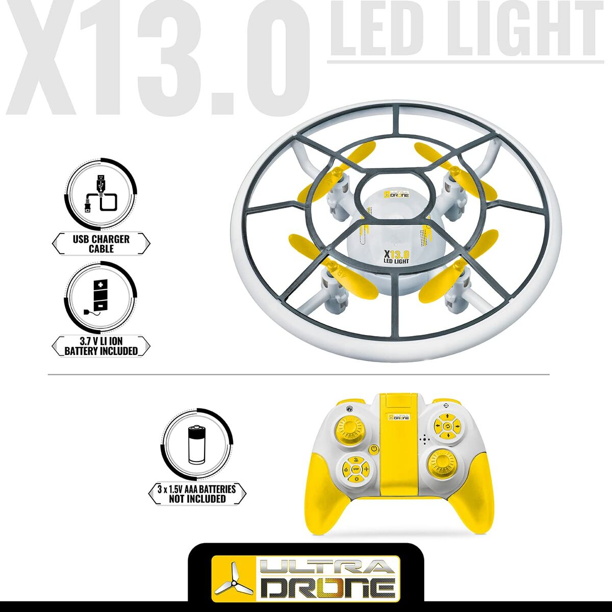 Remote control drone Mondo Ultradrone X13 LED Light-1