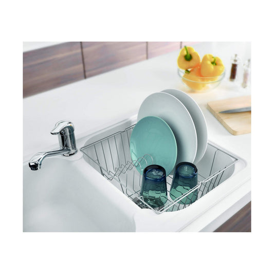 Draining Rack for Kitchen Sink Metaltex Grey (35 x 30 x 11 cm)-1