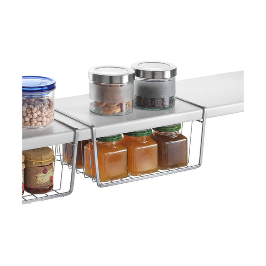 Kitchen Cupboard Organiser Metaltex Kanguro 30 x 26 x 14 cm Grey-1