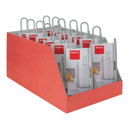 Kitchen Paper holder Metaltex My-Roll Metal ø15 x 32 cm Spiral-1