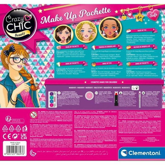 Children's Make-up Set Clementoni Crazy Chic Multicolour-1