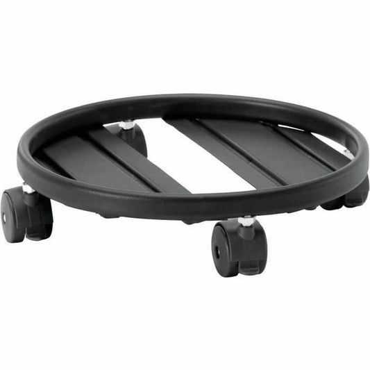 Flowerpot Standt with Wheels Garden ID Black Metal 25 cm-0