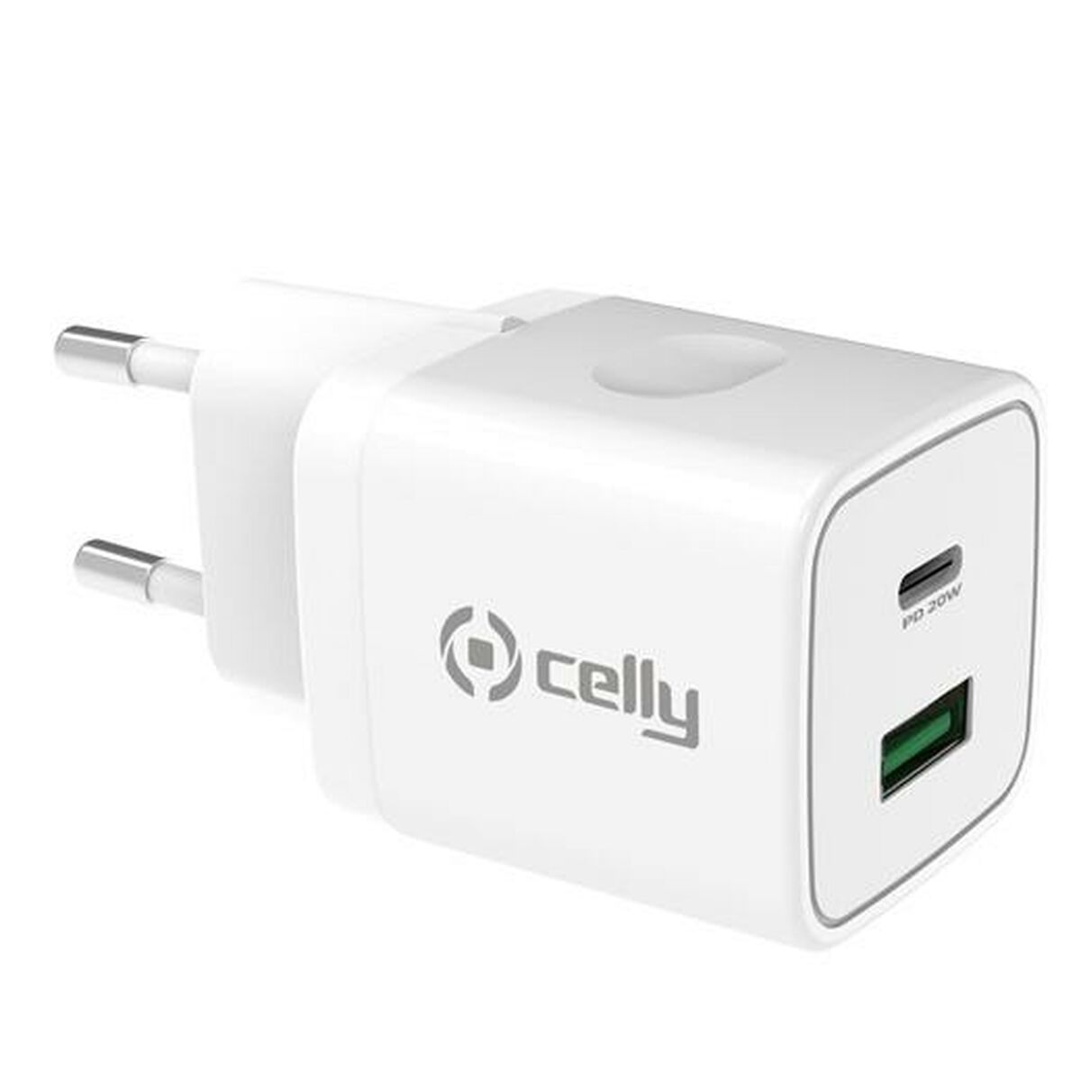 Wall Charger 2-in-1 Celly White 20 W-1