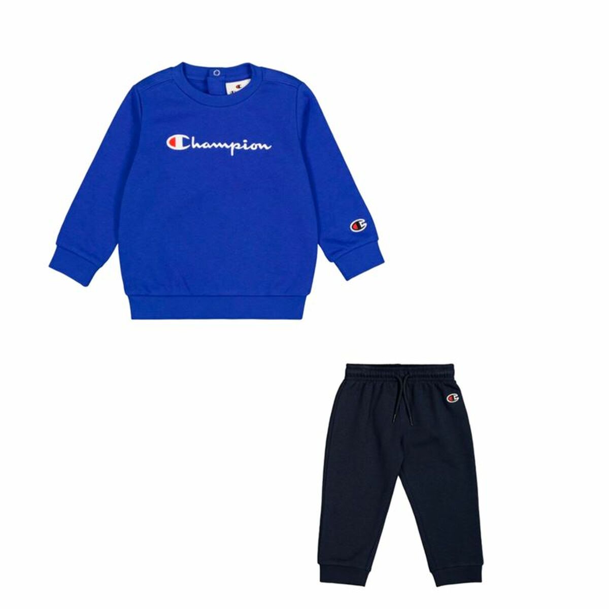 Sports Outfit for Baby Champion Crewneck Suit  Blue-0