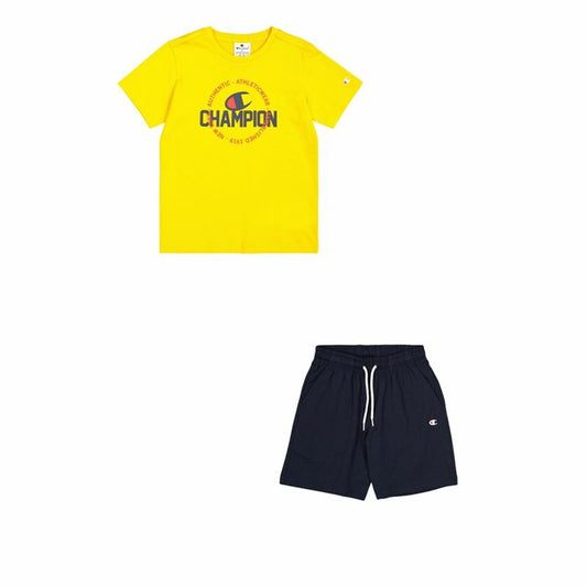 Children's Sports Outfit Champion Yellow Navy Blue-0