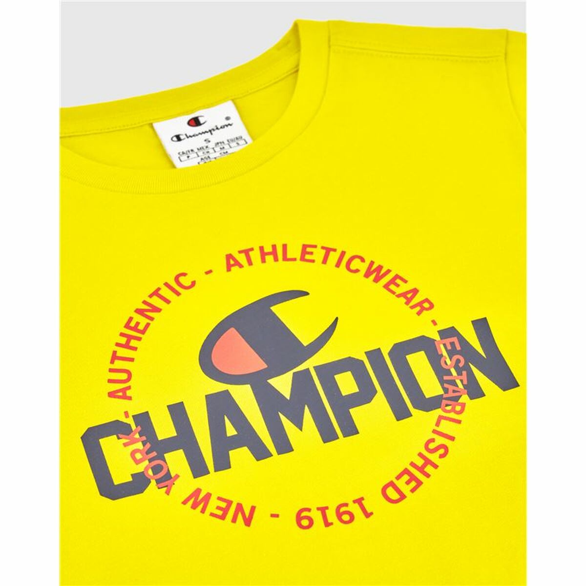 Children's Sports Outfit Champion Yellow Navy Blue-2