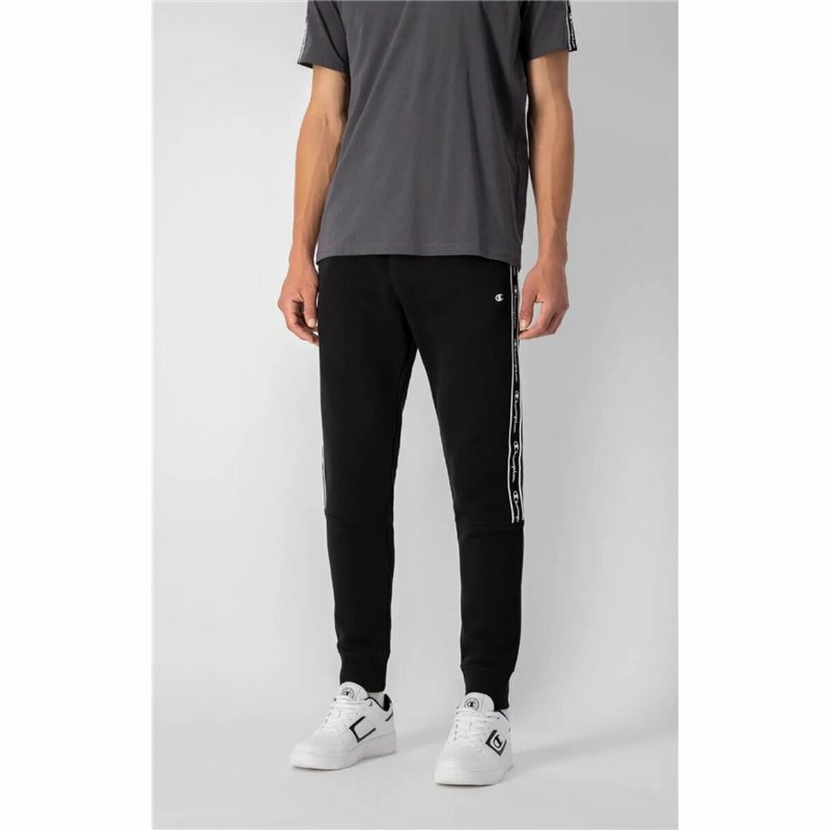 Long Sports Trousers Champion Black Men-6