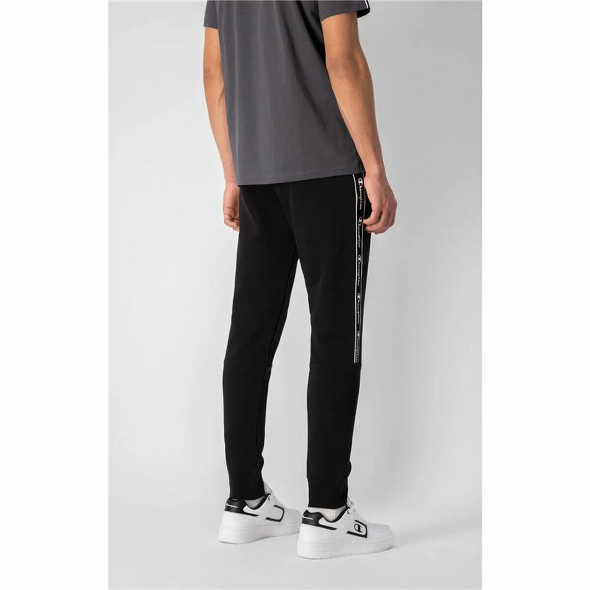 Long Sports Trousers Champion Black Men-5