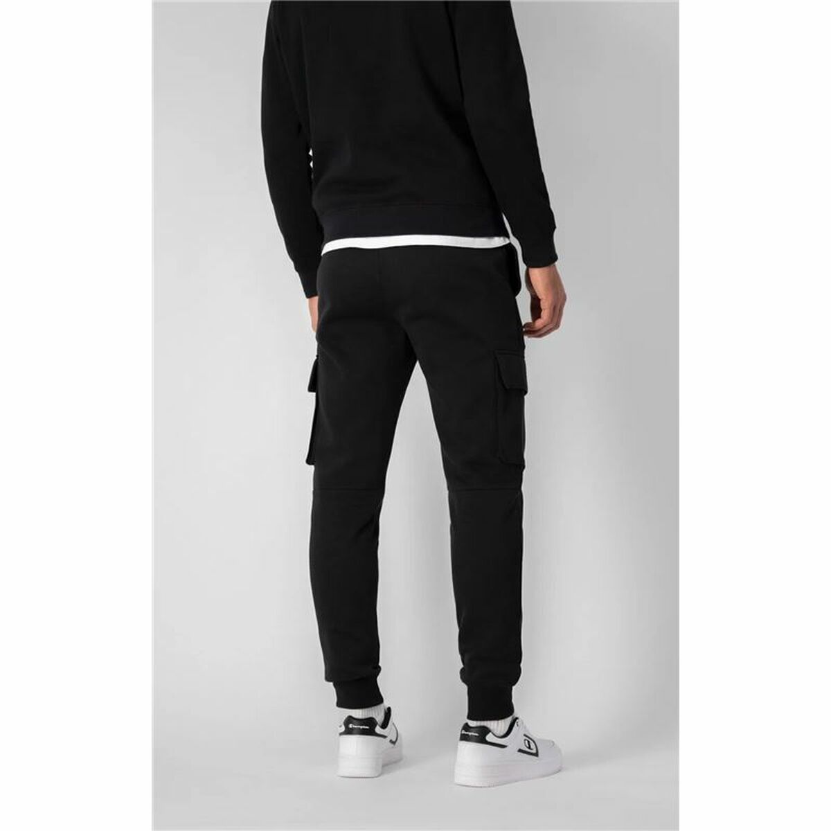 Long Sports Trousers Champion Black Men-5