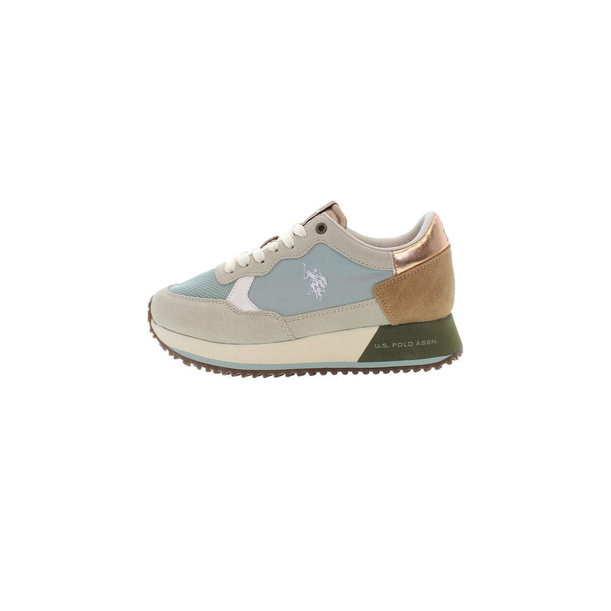 Sports Trainers for Women U.S. Polo Assn. SACHA002 LBE TAN01 Blue-6