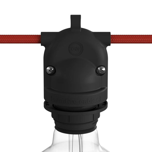 Lamp holder Creative Black E27-0
