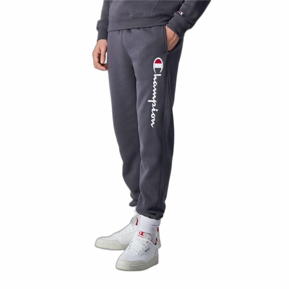 Adult Trousers Champion Rib Cuff Grey Men-6