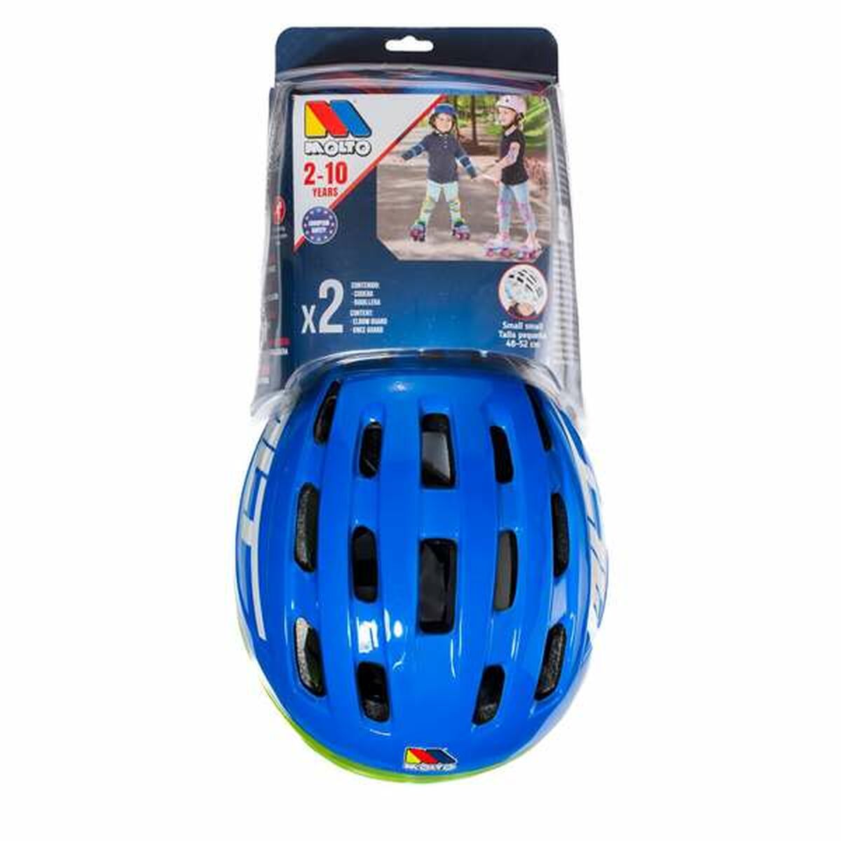 Set of helmets and knee pads Moltó Blue 2-10 Years-4