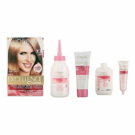 Permanent Dye Excellence L'Oreal Make Up Excellence Golden Blonde Nº 9.0-rubio muy claro Nº 8.0-rubio claro 192 ml-0
