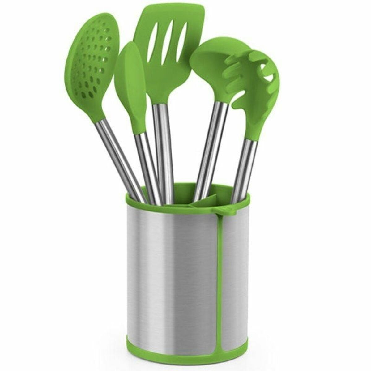 Set of Kitchen Utensils BRA A197011 Green Stainless steel (5 Pieces)-0