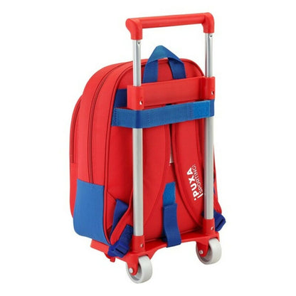 School Rucksack with Wheels 705 Real Sporting de Gijón (27 x 10 x 67 cm)-1