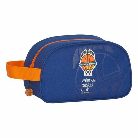 School Toilet Bag Valencia Basket M248 Blue Orange 26 x 15 x 12 cm-0